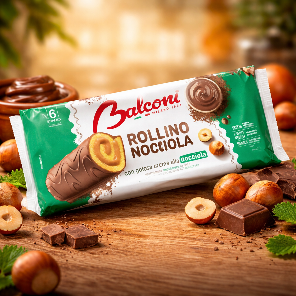 BALCONI ROLLINO NOCCIOLA 6 SNACKS