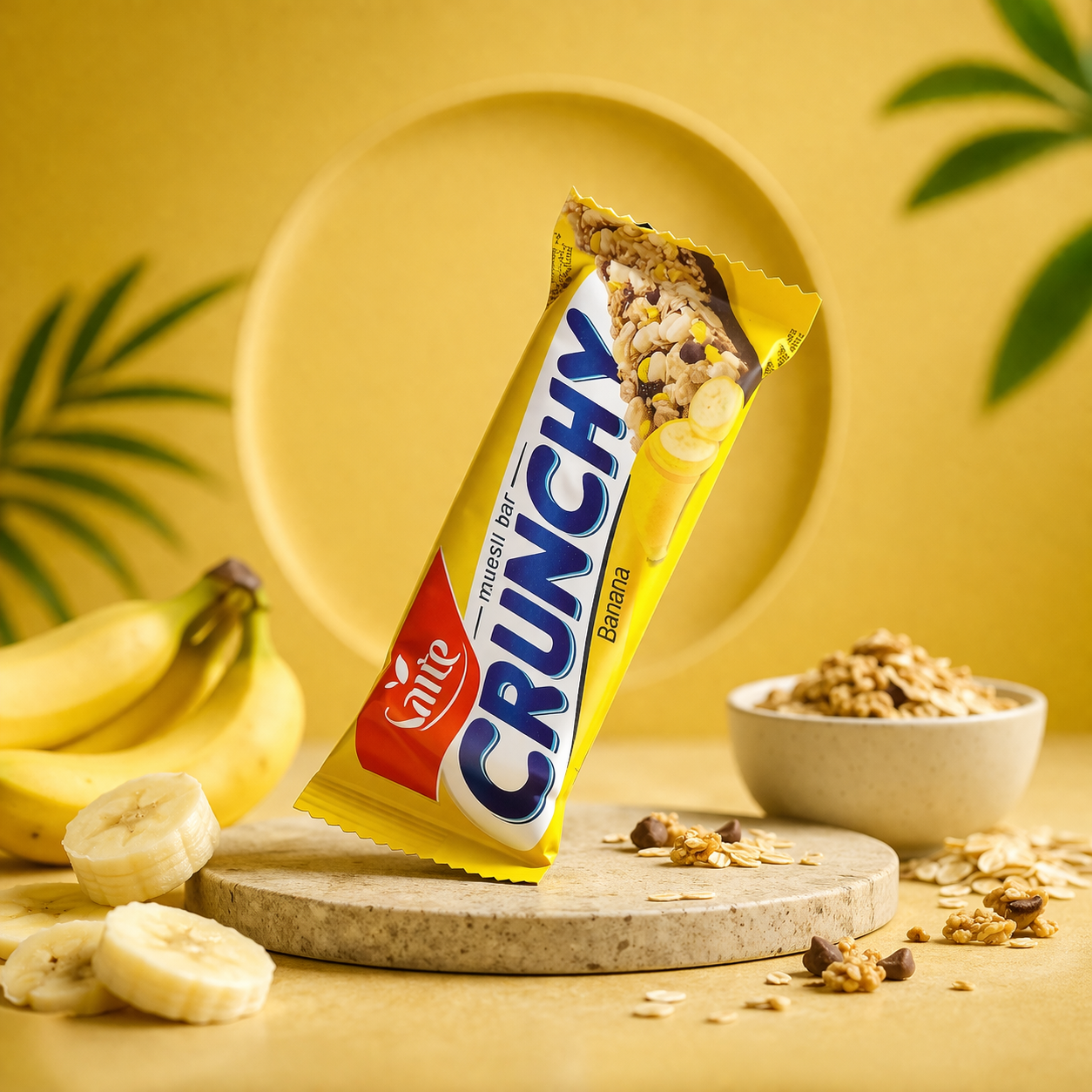 CRUNCHY BANANA MUESLI BAR
