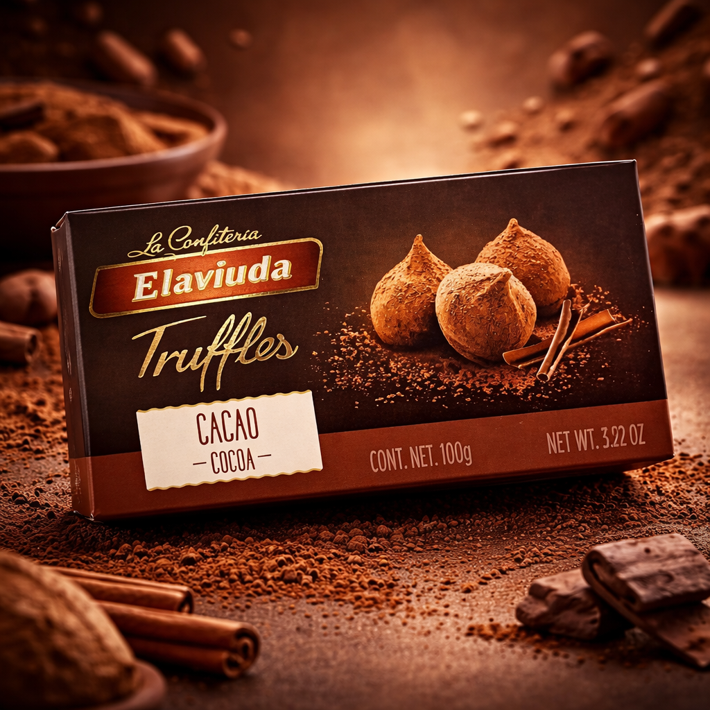 DELAVIUDA TRUFFLES COCOA 100G