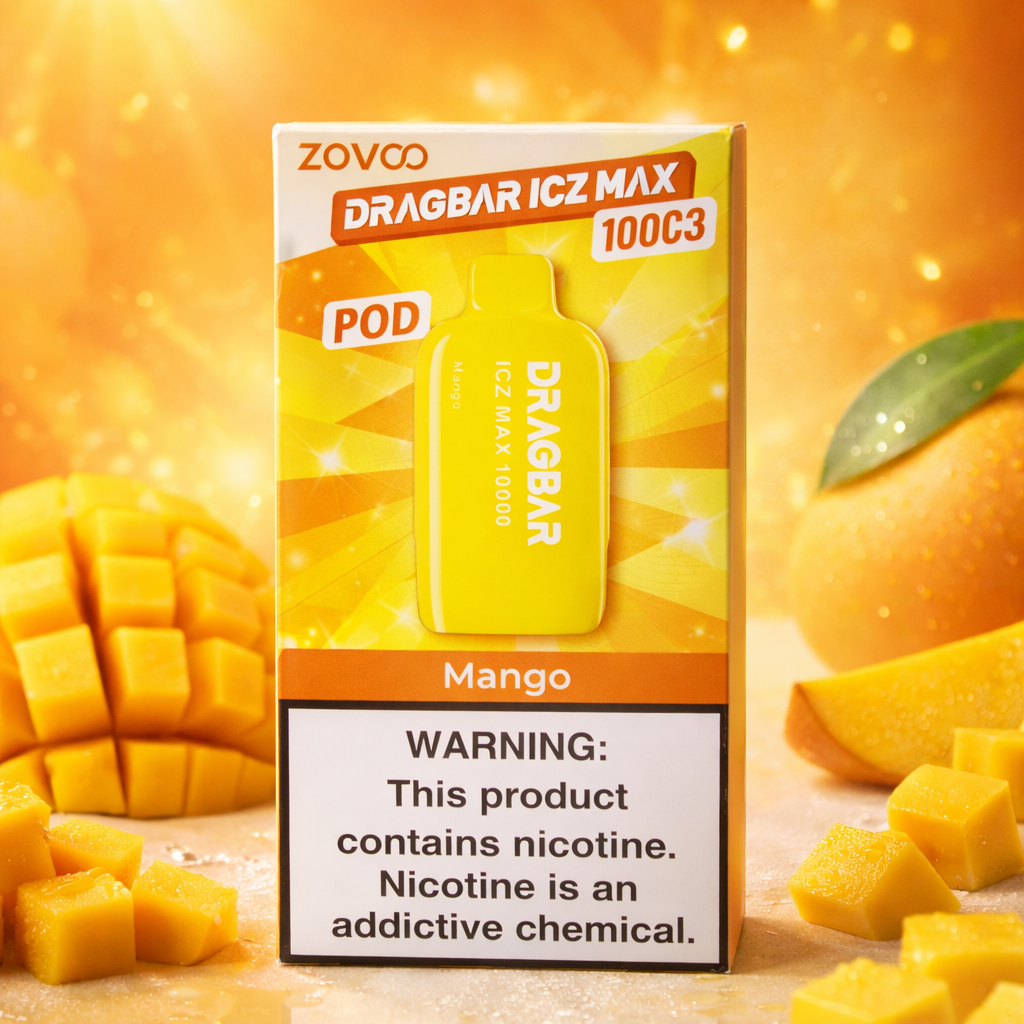 DRAGBAR ICZ MAX 10000 MANGO POD