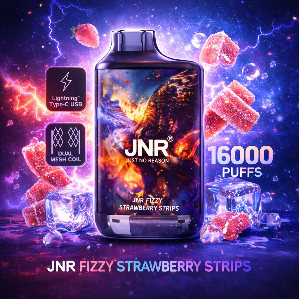 FALCON 16000 JNR FIZZY STRAWBERRY STRIPS