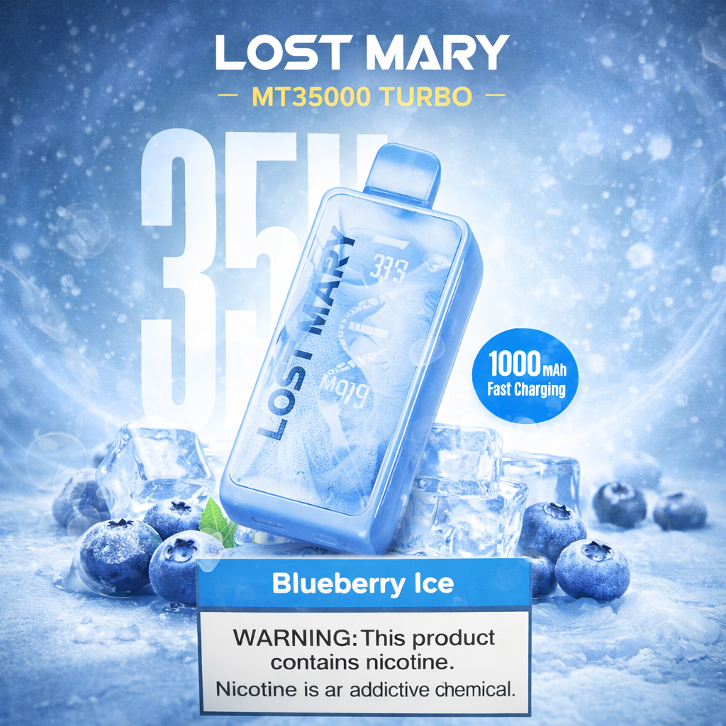 LOST MARY MT 35000 TURBO BLEUBERRY ICE