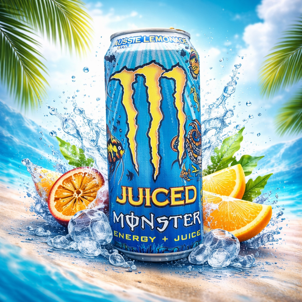 MONSTER JUICED ENERGY + JUICE AUSSIE LEMONADE