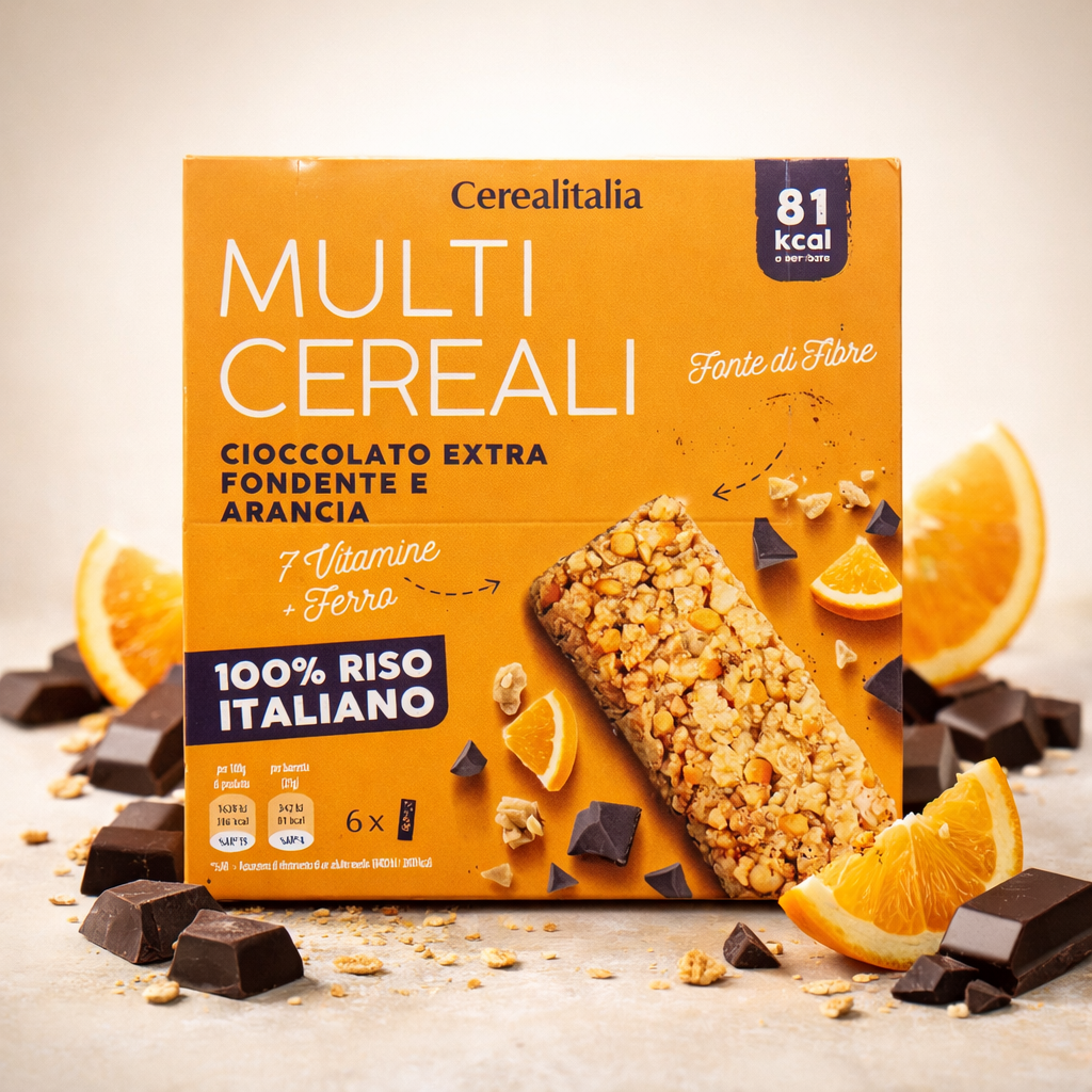 MULTI CEREAL CHOCOLATE ORANGE (PACKAGING AND SITE)