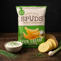 POTATO CHIPS SPUDS SOUR CREAM ONION