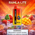 RAMLA-LITE ROCKBAR 30000 WATERMELON ICE STRAWBERRY ANDMANGO SWITCH