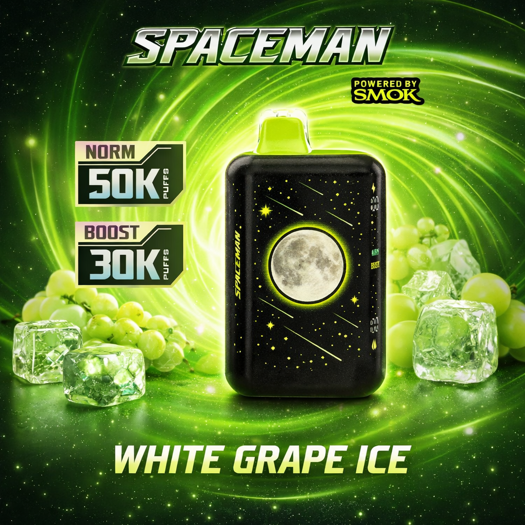 SPACEMAN 50000 WHITE GRAPE ICE
