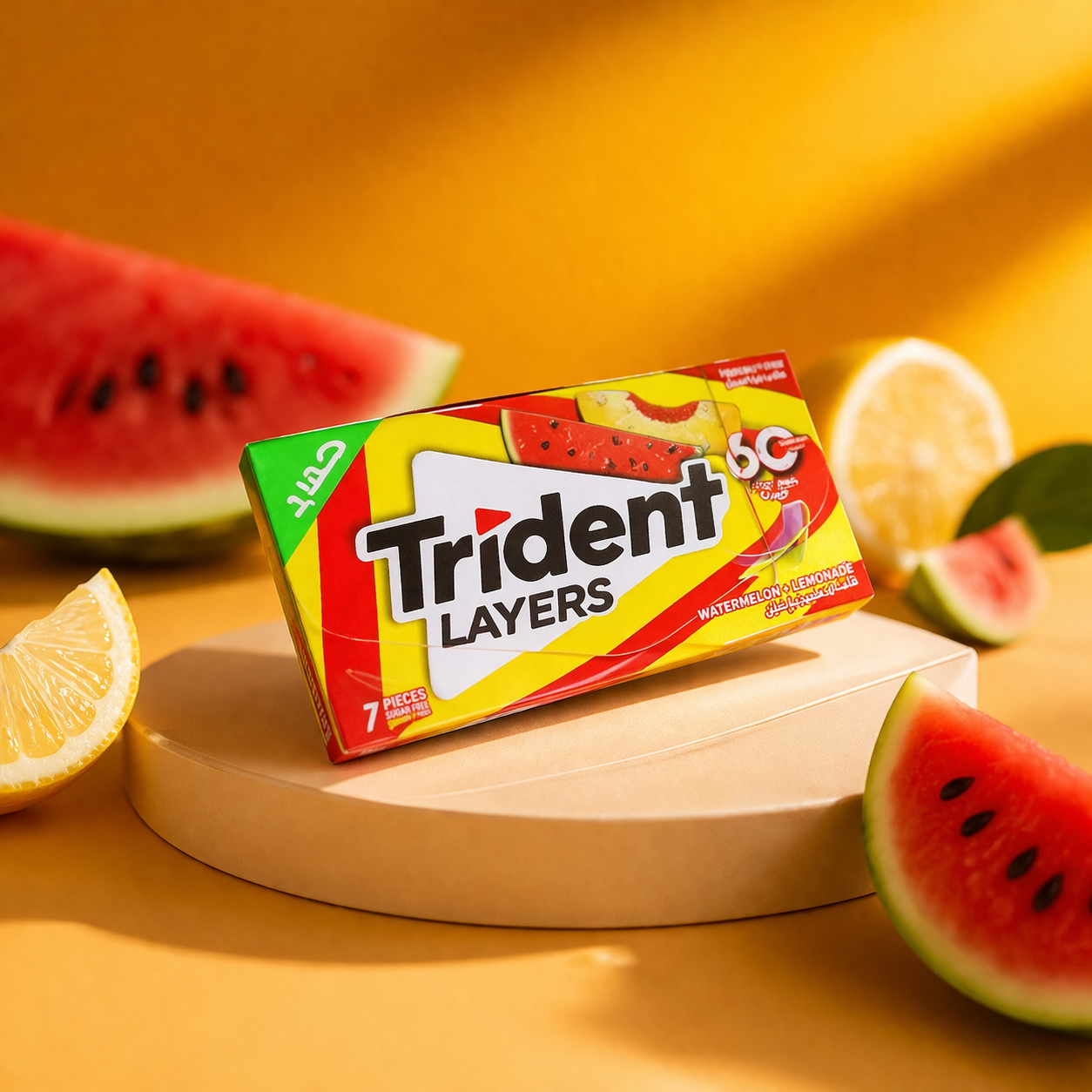 TRIDENT WATERMELON+LEMONADE 7 PIECES
