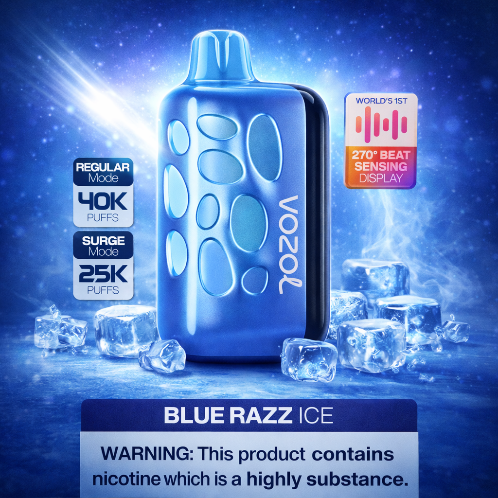 VOZOL 40000 BLEU RAZZ ICE